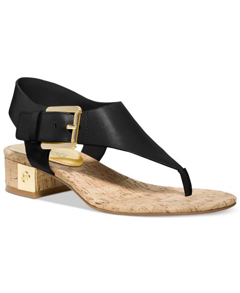 michael kors fanning thong sandals|michael kors heeled sandals.